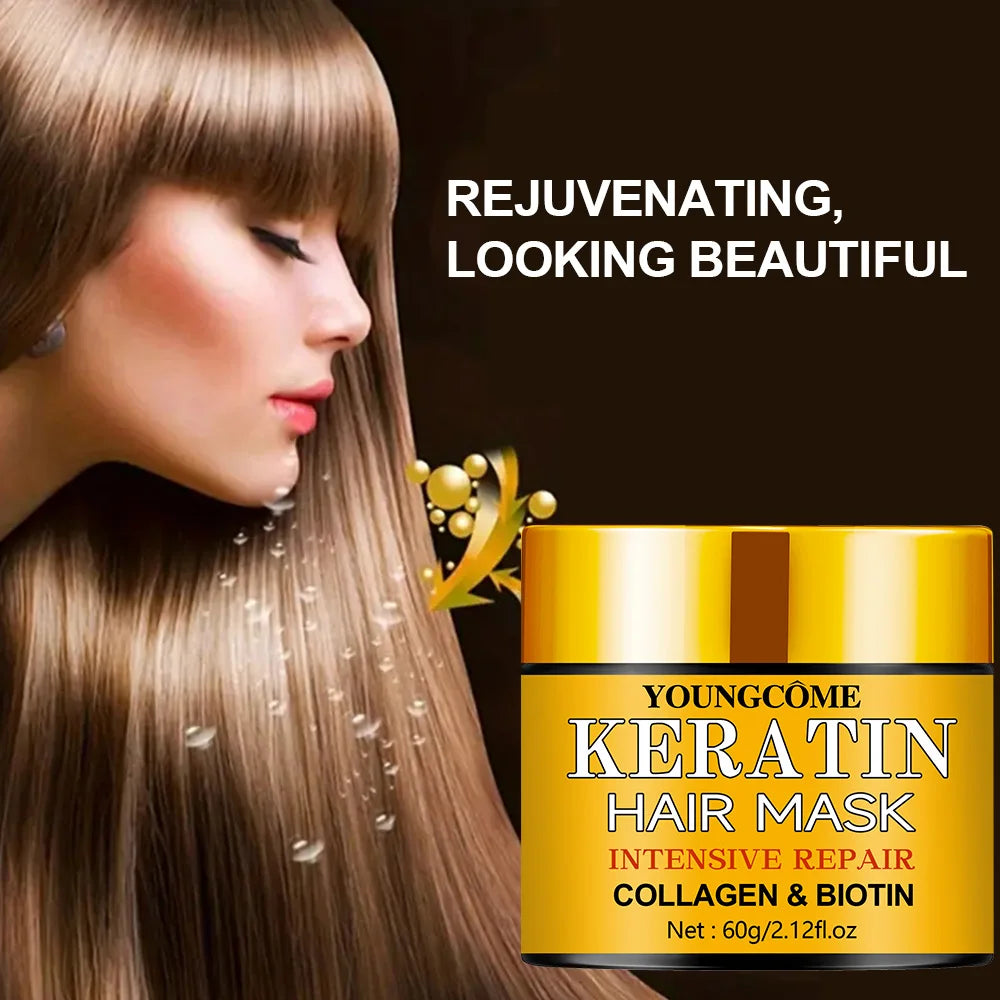 Hair Repairs Hair Mask Essential Oil Nourishing for Dry Damaged Biotin Collagen Keratin Treatment Hairs Conditioner Hair Quake