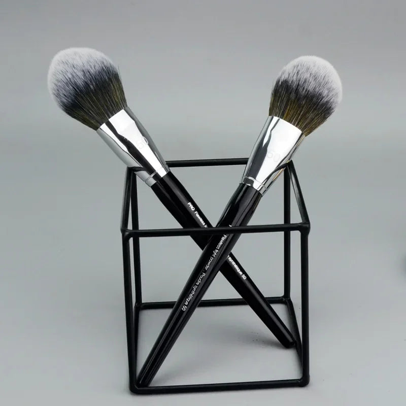 PRO Light Loose Powder Makeup Brush #50 - Tapered Shaped Light Air Powder Finish Beauty Cosmetics Blush Blender Brush Tool Quake