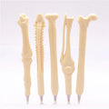 1PC Different Styles Pen Bone Shape Ballpoint Pen New Creative School Office Stationery Quake black set