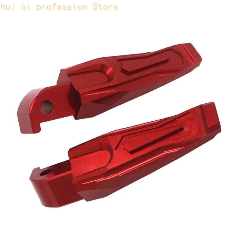 Rear Passenger Foot Peg Footrests Footpeg Pedal for NMAX155/125 XMAX300/250 2pcs H8WE Quake Red CN