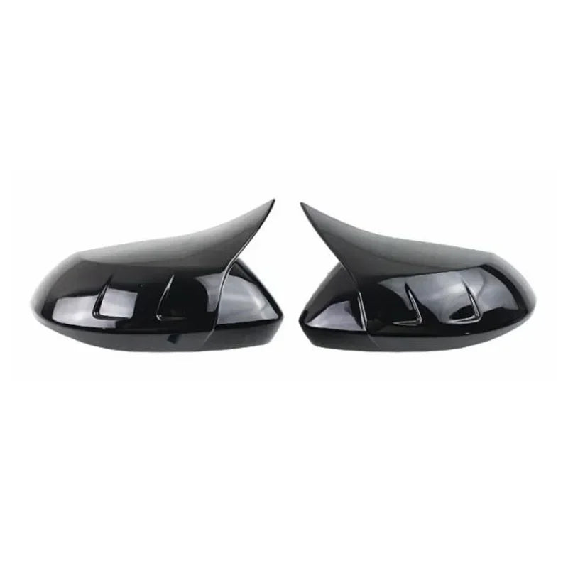 For Toyota Corolla 2019-2023 Car Rearview Side Mirror Cover Horn Wing Cap Exterior Door Rear View Case Trim Shell Housing Add on Quake Gloss Black