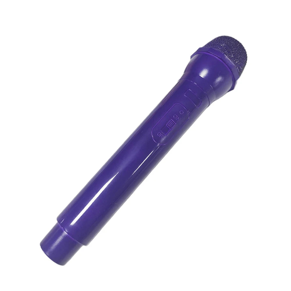 Simulation Microphone Prop,Plastic Realistic Pretend Microphone Prop,Fun Stage Mic Prop for Christmas,Cosplay,Speech,Music Party Quake PURPLE