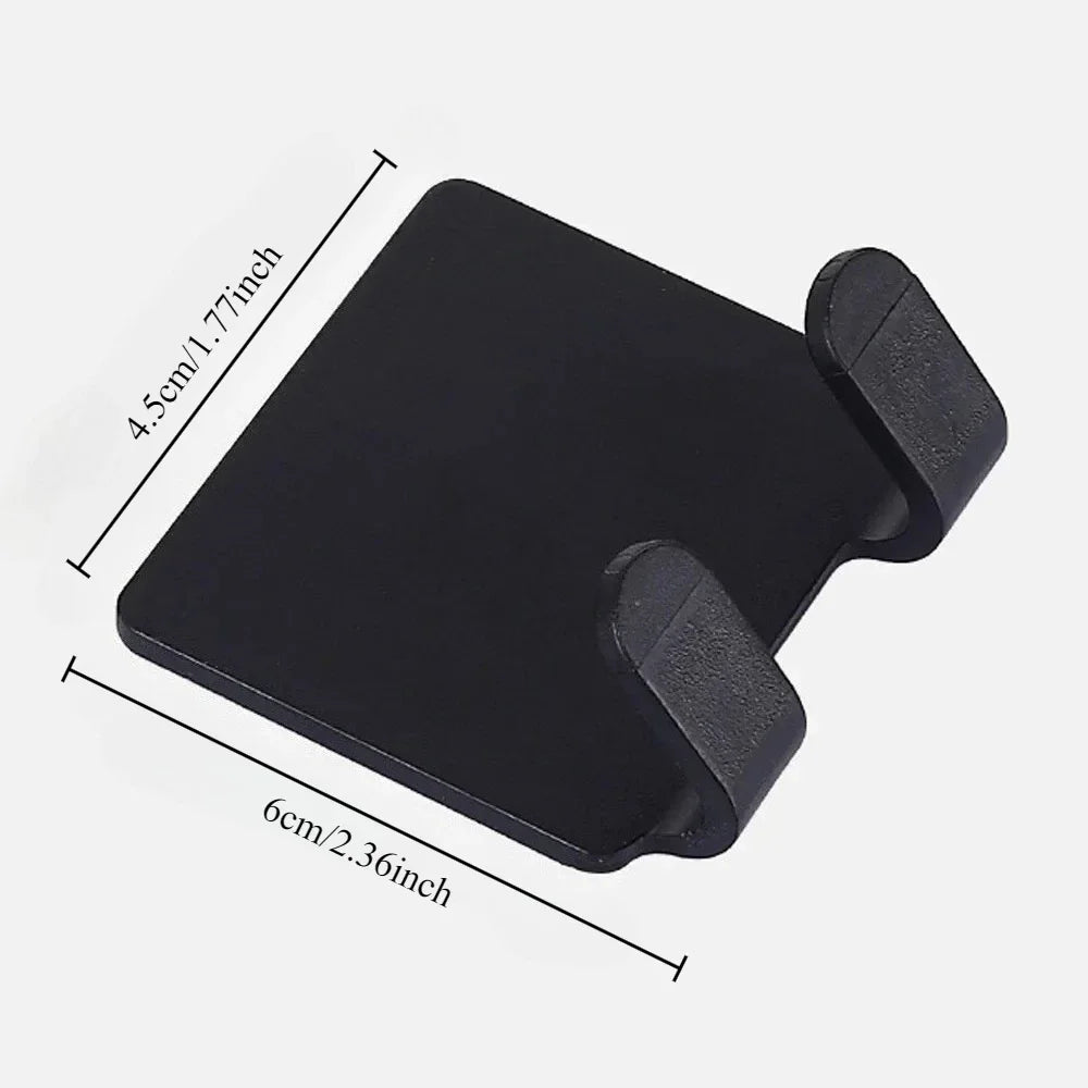 2/4PCS Plastic Shaver Holder Wall Mounted Adhesive Razor Hook Rack for Bathroom Shower - Strong Sticky No Drill Installation Quake