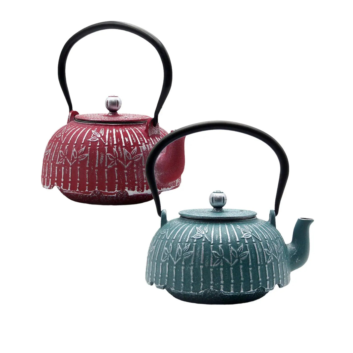 Cast Iron Teapot 40.5 oz Tea Maker Kettle for Tea House Household Outdoor Quake