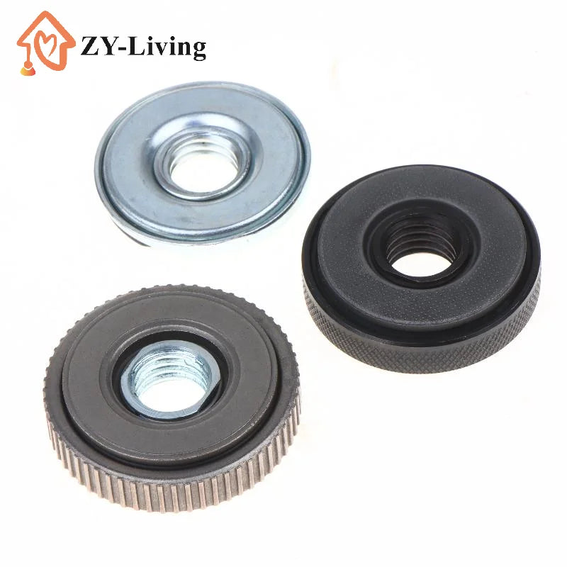 Thread Angle Grinder Self-Locking Pressing Plate Platen Quick Release Flange Nut Clamping Power Chuck Tools Parts Quake