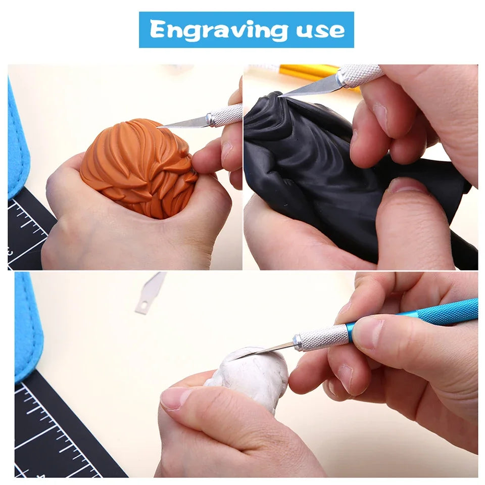 100/50pcs Wood Carving Knife Set - DIY Craft Sculpture Cutting Tool for Fruit Food Engraving Quake