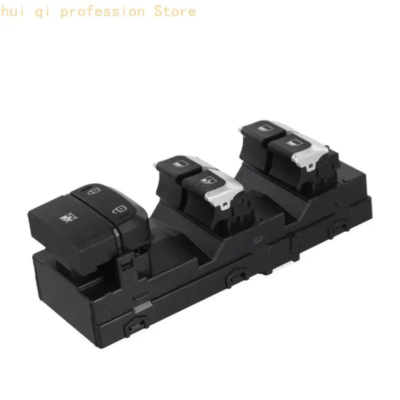 Car Window Control Panel Assembly 93571-H0100CA, 4 Button Driver Door Unit with Lock Button Layout, Clip-In Housing for Repair Quake CN