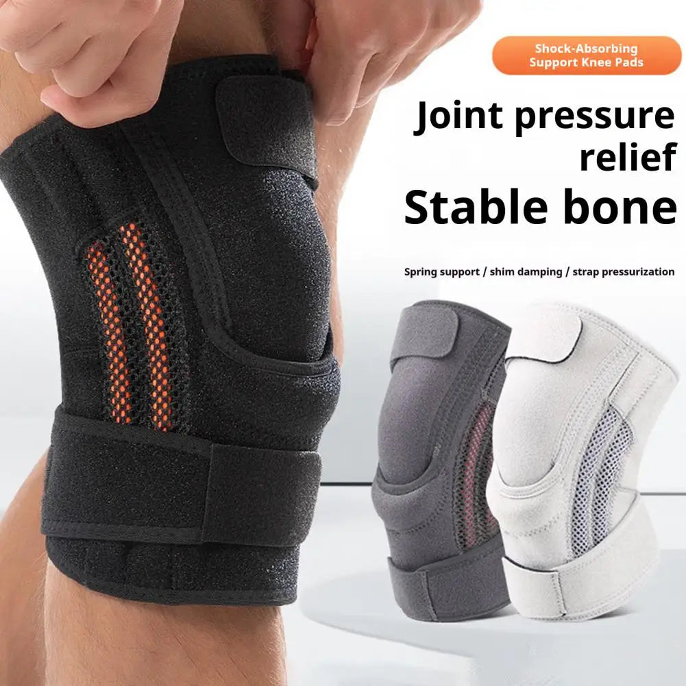 Motorcycle Protective kneepad Sports Knee Brace with Side Stabilizer Patella Gel Pads Compression Knee Sleeve Quake