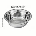 Stainless Steel Anti-Slip Pet Bowls Set for Cage Use - 6/18 Pieces Dog And Cat Feeding Plates Quake 1pcs B13212A