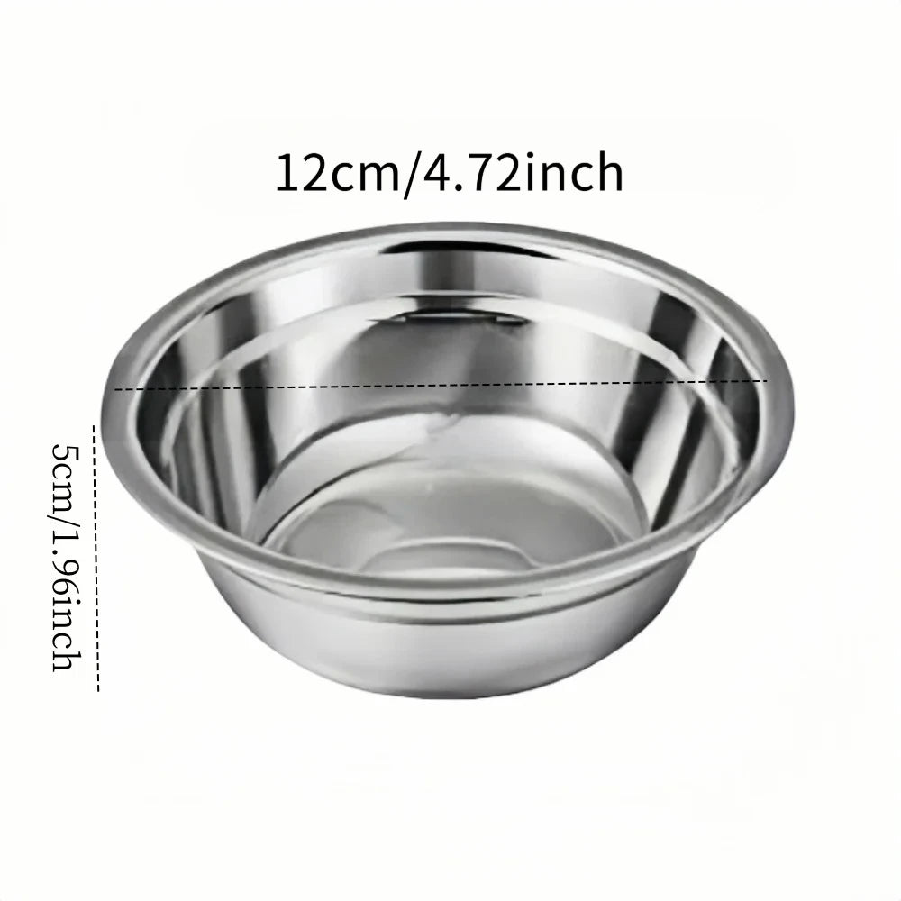 Stainless Steel Anti-Slip Pet Bowls Set for Cage Use - 6/18 Pieces Dog And Cat Feeding Plates Quake 1pcs B13212A
