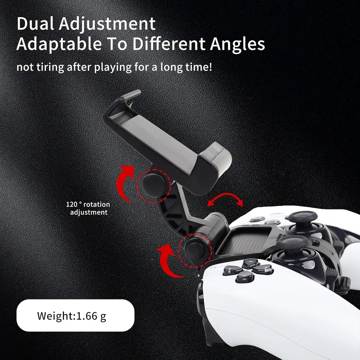 For PS5 Dualsense Edge Elite Controller Adjustable Phone Holder Clip Holder Mobile Game Holder Gamepad Accessories Quake