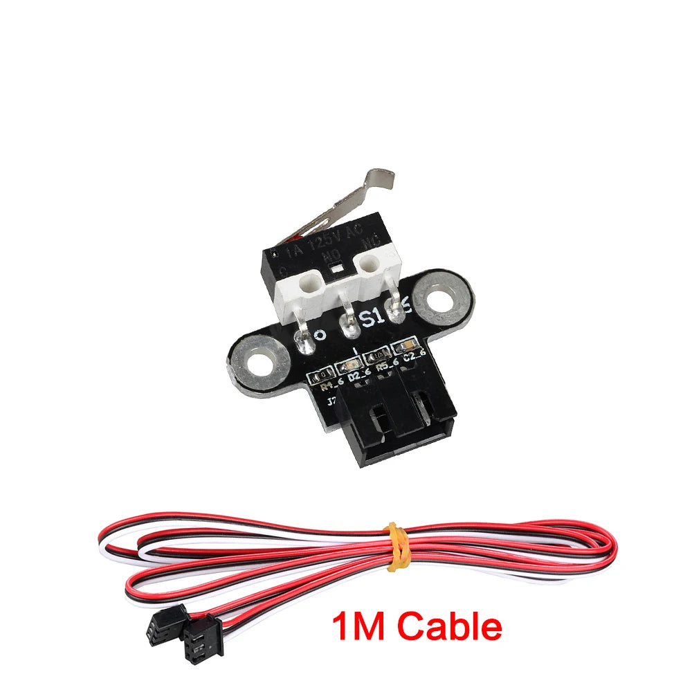 XCR3D 3D Printer Parts Mechanical Limit Switch Module Horizontal Type Endstop With 1M Cable For DIY Motherboard Reprap Ramps1.4 Quake Horizontal Switch 1M 100PCS No plug
