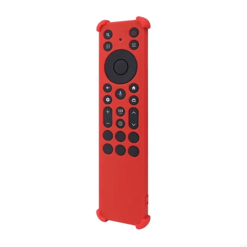 Flexible Silicone Protective Cover for RC923A/RC813A Remote Control AntiDrop Dustproof K1KF Quake red CN