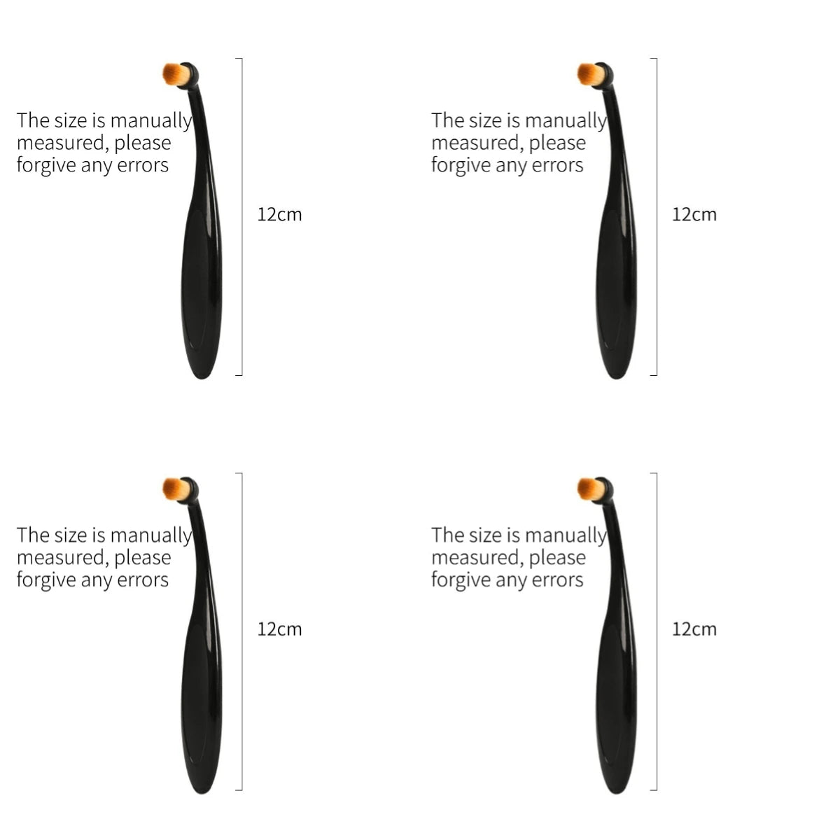 Pet Tear Stain Remover Brush Eye Cleaning Tool Soft Bristle Design for Cat Dog Eye Gunk Stain Removal Grooming Supply Quake 4pcs black