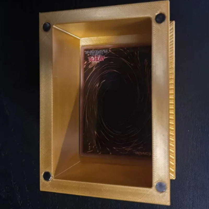 Hot 2026 New Yu-Gi-Oh Gold Sarcophagus 3D Printed Card Holder Box with Magnetic Closure Desktop Display Storage Anime Gift Toys Quake