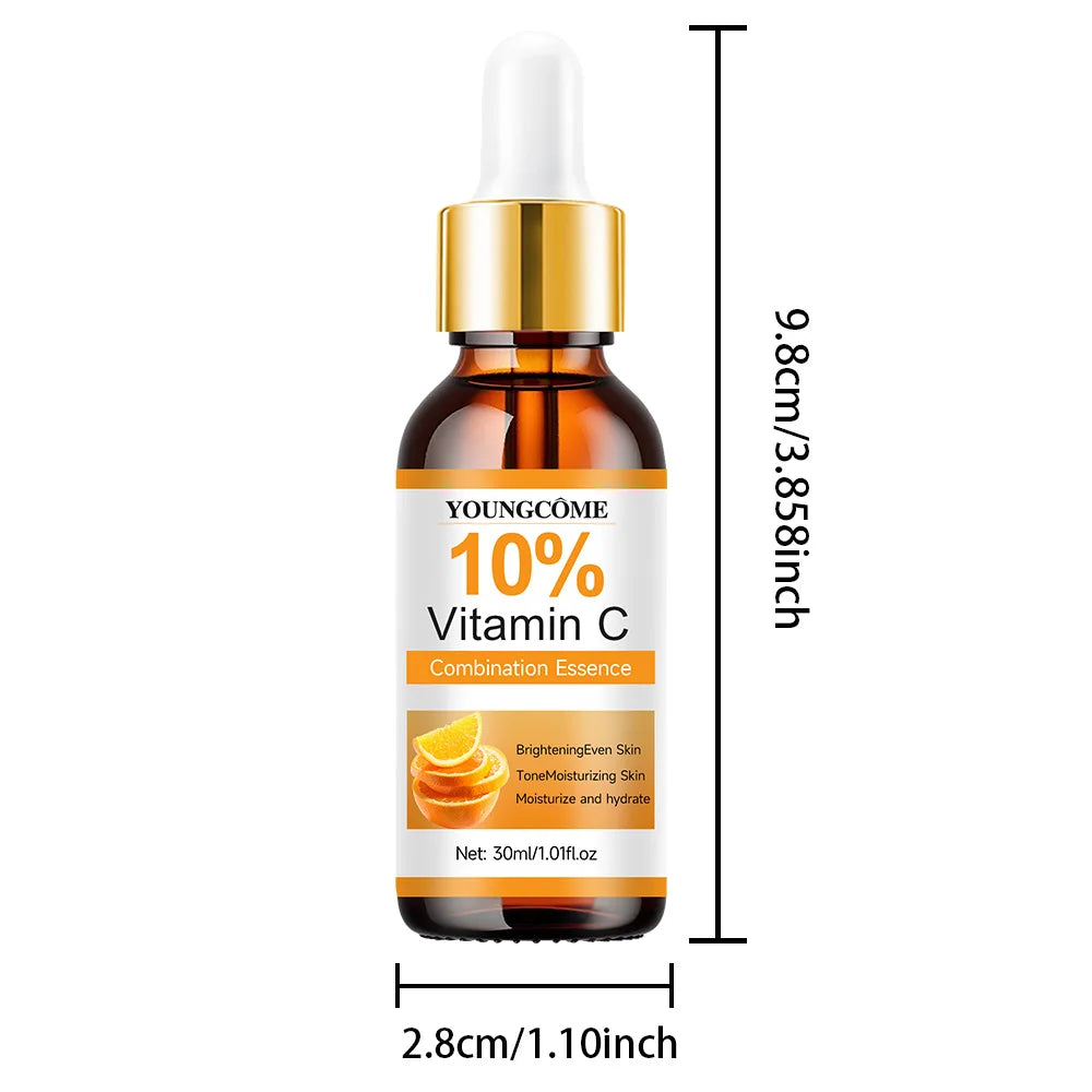 Vitamin C Facial Essence Contains Hyaluronic Acid Dark Spot Remover Repair Anti-aging Essence Facial Skin Care Repair Collagen Quake 30ml