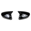 For Subaru Crosstrek 2023 2024 Car Sticker Rearview Side Mirror Cover Wing Cap Exterior Door Rear View Case Trim Carbon Fiber Quake Gloss Black
