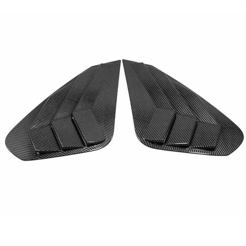 For Toyota RAV4 2019 2020 2021 2022 2023 Car Rear Louver Window Side Shutter Cover Trim Sticker Vent Scoop Carbon Fiber ABS Quake Carbon