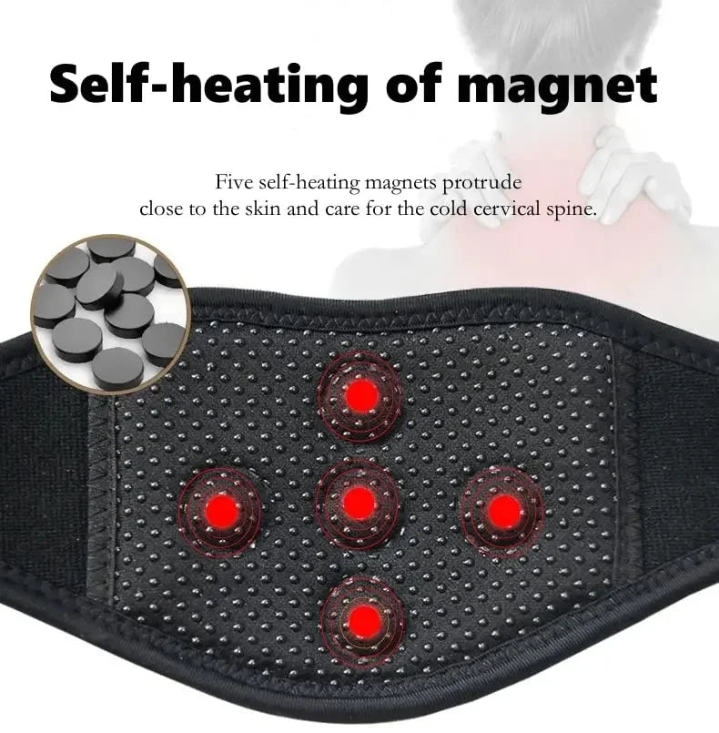 Neck Massage Machine Self-heating Neck Belt Neck Protection Spontaneous Heating Belt Warmth Hot Compress Cervical Massager Quake