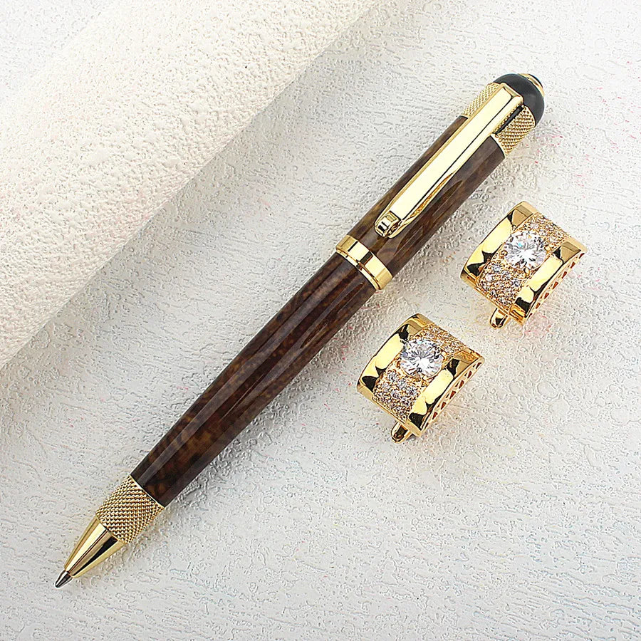 1 of Luxury Fashion Ballpoint Pen Set - Stylish Design- Strong Design Aesthetic, Perfect for Gifting in Gift Black Ink Quake 689-1