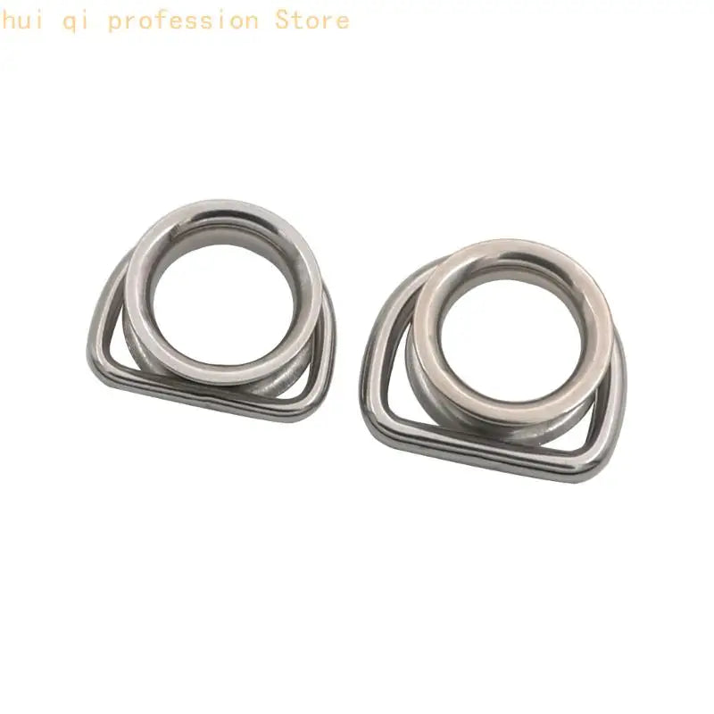 Patio Shade Sail Hardware Stainless Steel Thimble Corner D Rings Fitting 2 Piece Set for Outdoor Cover Use H8WE Quake 6mm CN