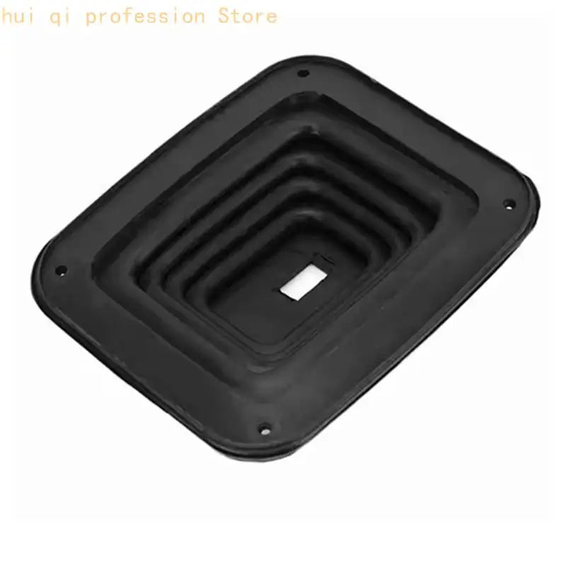 Console Opening Repair Boot for GM350, Black Rubber Gear Lever Cover Assembly with Mounting Frame and Hardware Set H8WE Quake