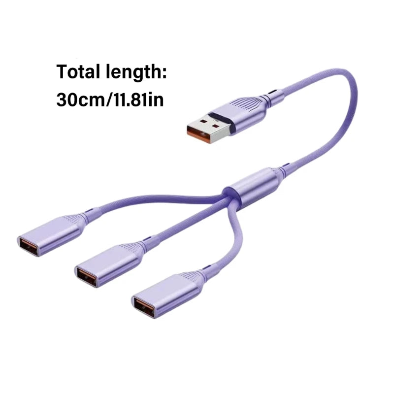 USB2.0 Type C 3 Port Converter 3 Devices and Data Transfer Adapter K1KF Quake