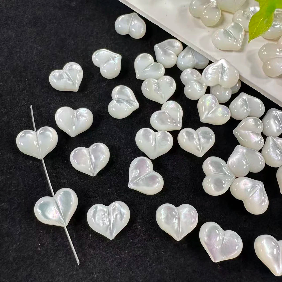 5Pcs The Mother Of Pearl Shell Vertical Hole Loose Beads 10X12mm For Jewelry Making DIY Earrings Necklace Accessory Quake