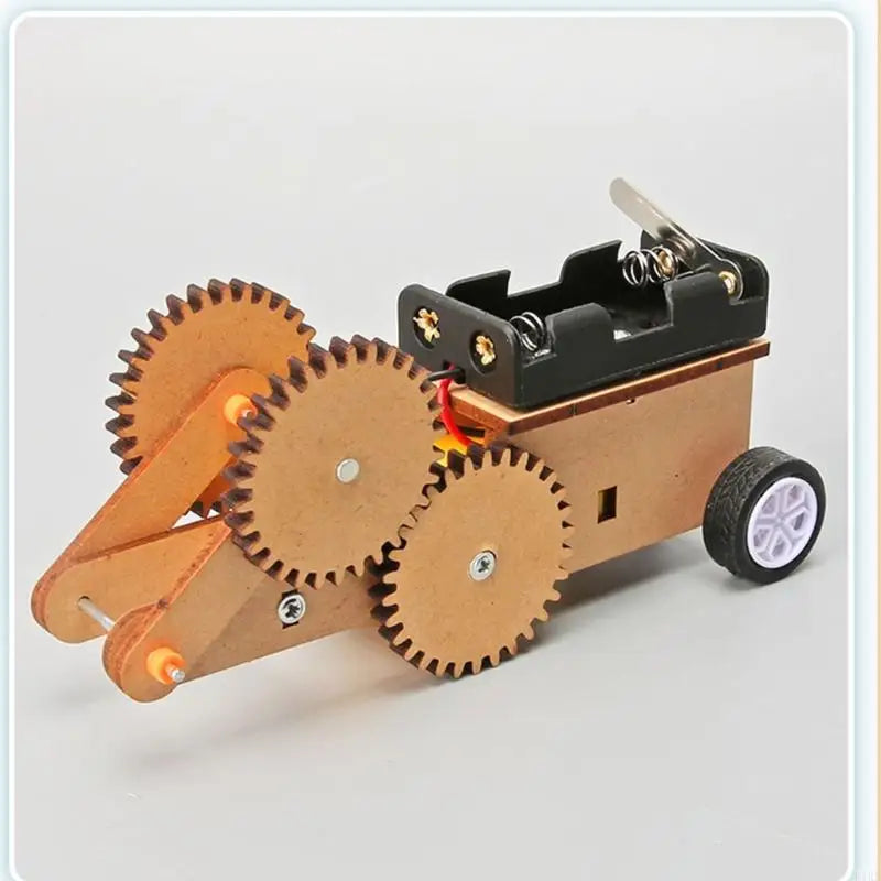 Gear-Driven Reciprocating Science Project Car Model Set with Exposed Gear and Linkage for Hands-On Assembly and Classroom K1KF Quake