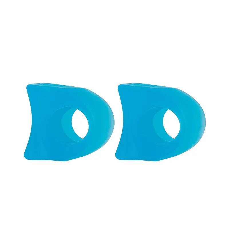 1 Pair Toe Separator Correction Pad Foot Care Tool Toe Separators Toe Silicone Bunion Guard Foot Care Orthopedic Finger Quake Blue-2pcs