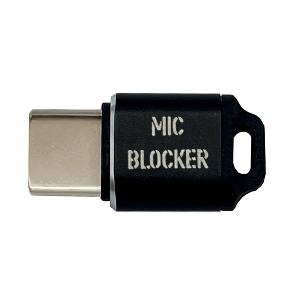 USB C MIC Blockers Compact Privacy Protector Multifunction Microphone Sound Lock for Laptops Smartphones Tablets Quake Black