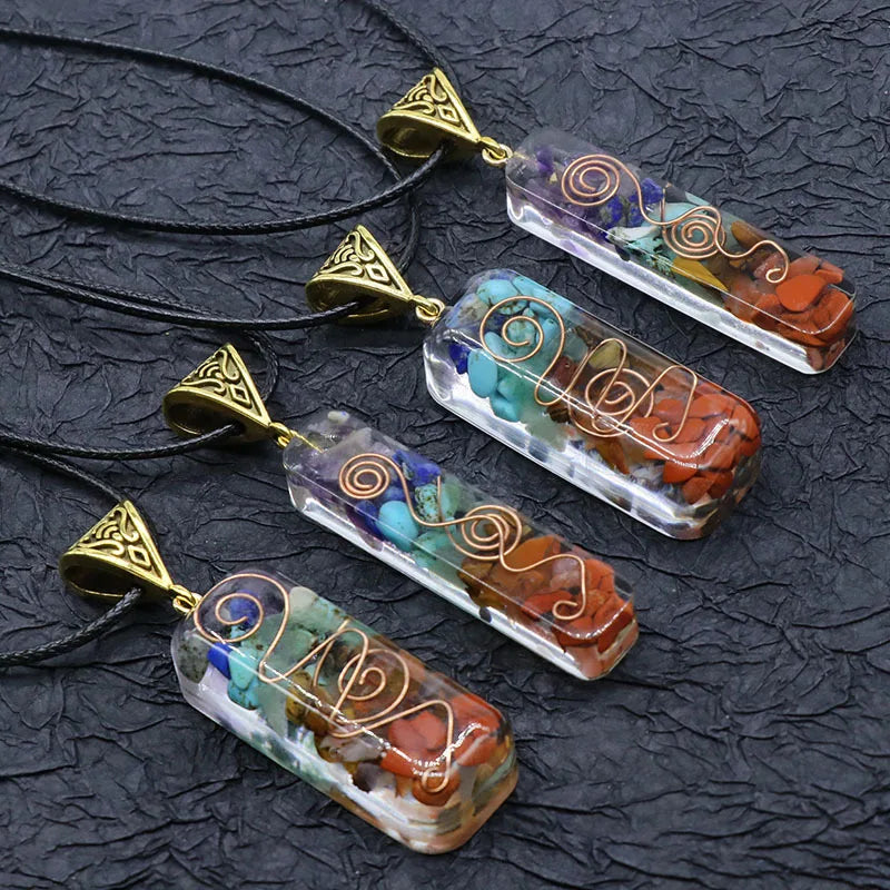 Natural Stone Gravel Pendant Necklace For Jewelry Making DIY Necklace Bracelet Accessory Wholesale Quake