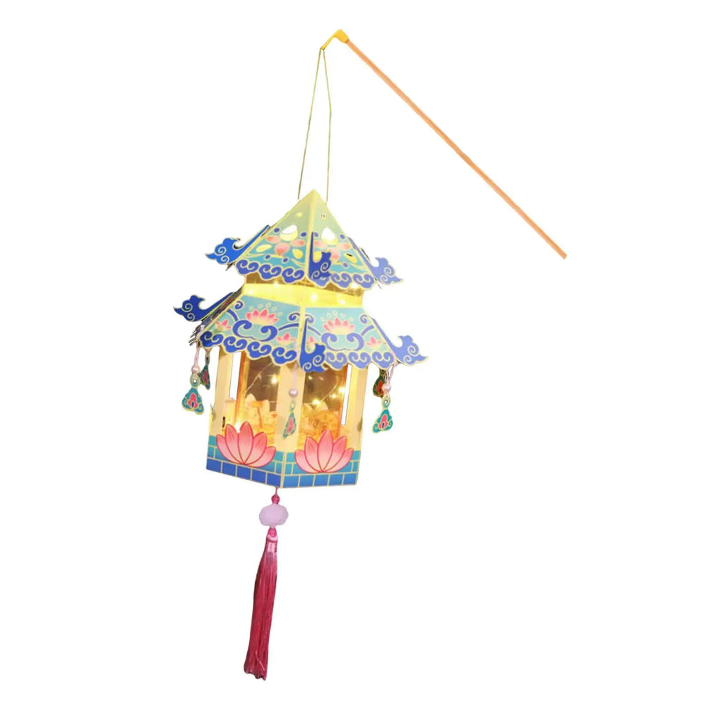 Chinese Lantern Craft Hanging Lantern Decoration Light Portable Lantern for Birthday Events Chinese Festive New Year Decor Party Quake