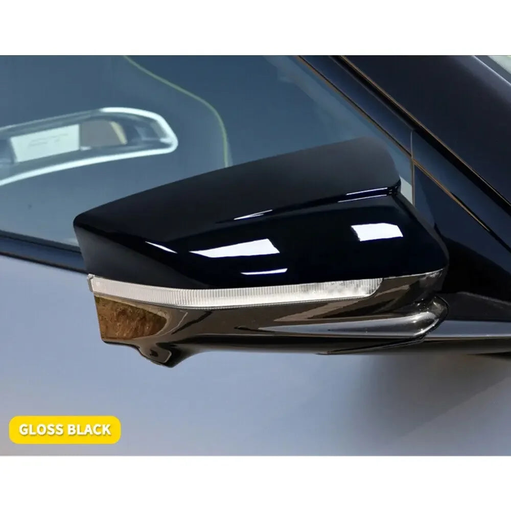 LHD For KIA EV6 2022 2023 Car Rearview Side Mirror Cover Wing Cap Sticker Exterior Door Rear View Case Trim Shell Carbon Fiber Quake
