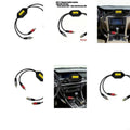 Mini Ground Looping Noise Isolator 2Channel Inlines Filter with Gold Plate Connectors Braided Cable for Car Music K1KF Quake CN