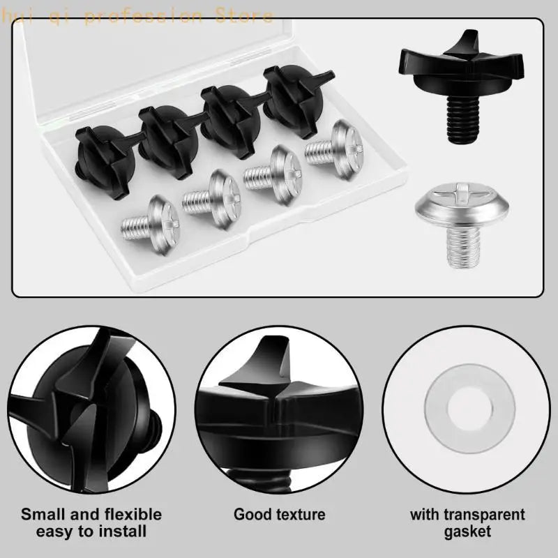 H8WE Adjustable Bike Motorcycle Helmets Visor Screws And Antislip Rubber Washers Set Accessories Suitable For Secure Helmets Quake