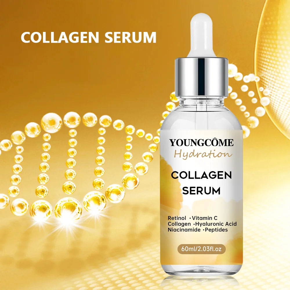 Collagen Face Serum Skincare Facial Essence Liquid Moisturizing Soothing Nourishing Face Serum Pore Shrink Skin Care Korea 2025 Quake