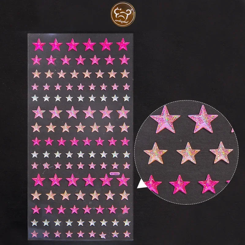 Rhinestone Crystal Face Stickers – DIY Gem Makeup Decor