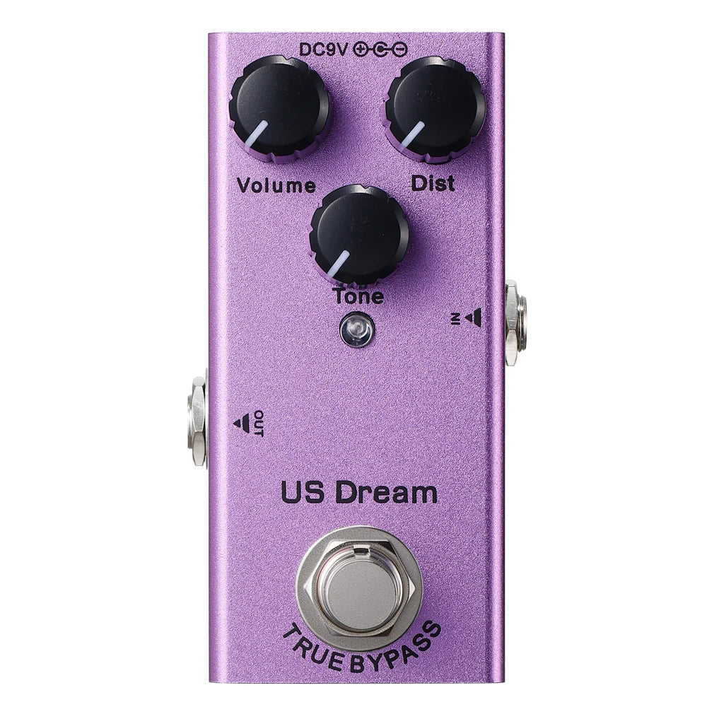 Electric Guitar Pedal Vintage Overdrive/US Dream/Classic Chorus/Vintage Phase/Tremolo/Analog delay/Digital Delay/Ultimate Drive Quake 04 US Dream