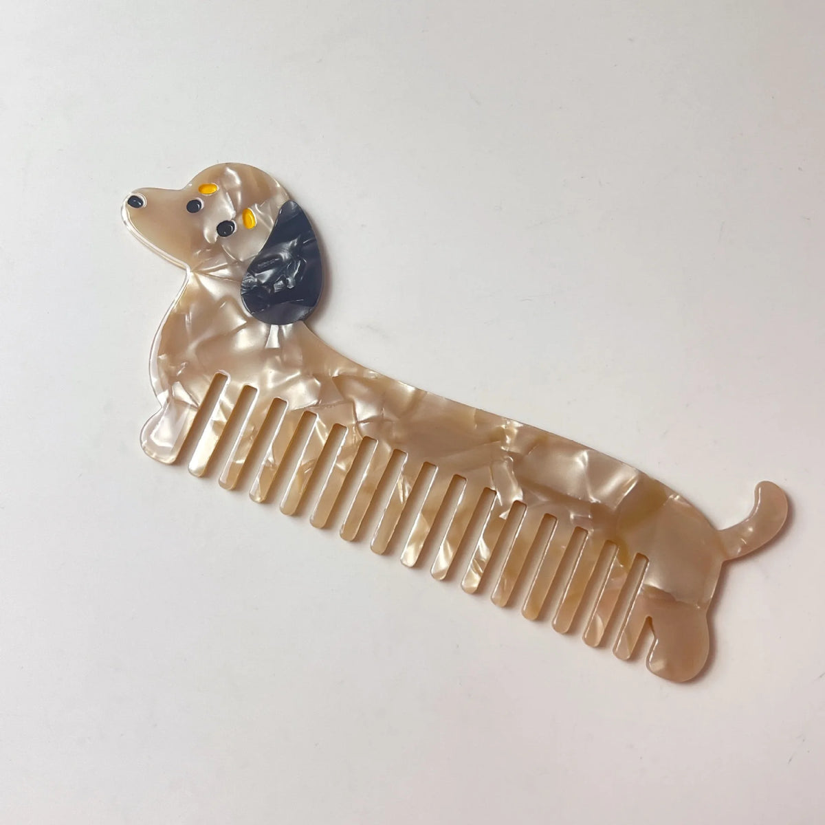 Wide Tooth Detangling Pocket Comb – Cute Animal Pattern