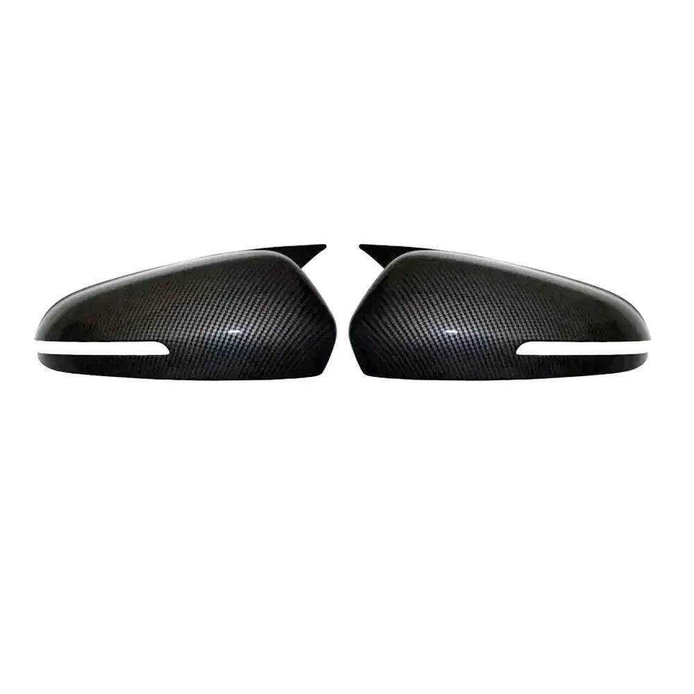 For Hyundai IX25 2021-2024 Car Sticker Rearview Side Mirror Cover Wing Cap Exterior Door Rear View Case Trim Carbon Fiber Look Quake Carbon