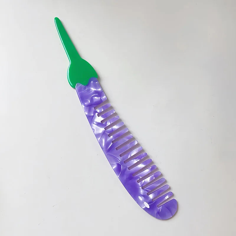 Wide Tooth Detangling Pocket Comb – Cute Animal Pattern
