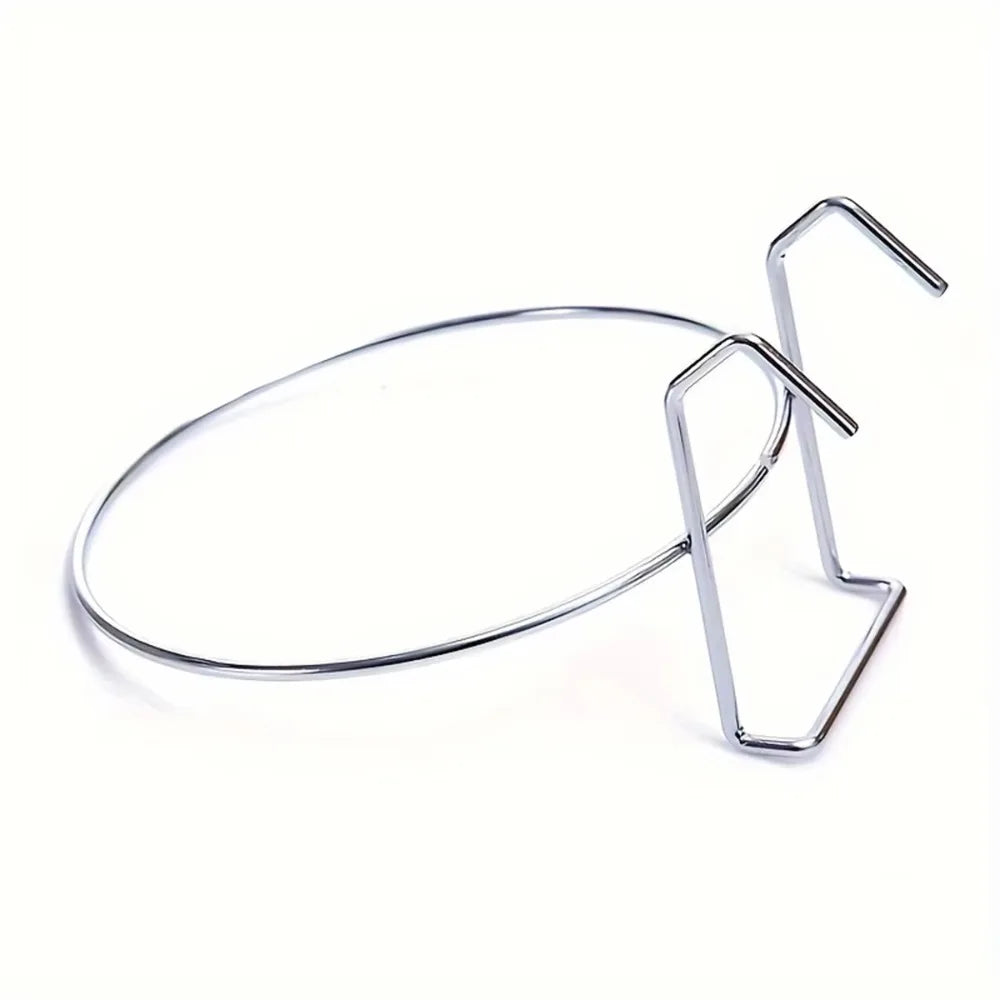 Durable Stainless Steel Hang-on Pet Bowl Big Capacity Stationary Dog Bowl Pet Feeding Tool Travel Quake