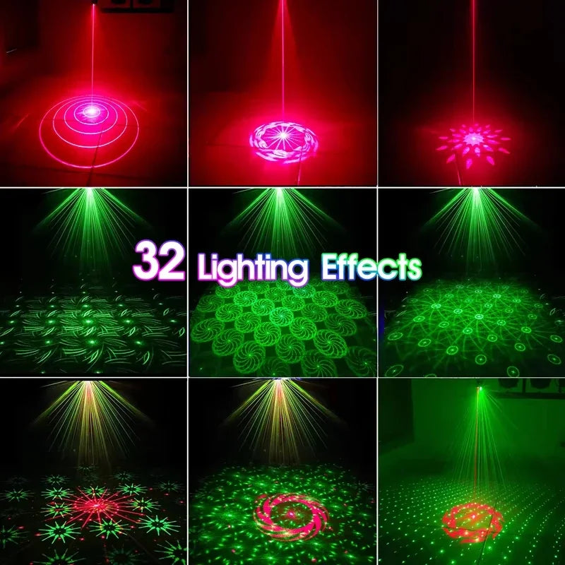 Mini LED Stage Light for Car Outdoor Camping Party Rechargeable Colorful Toy Lamp Home Holiday Deco Lights Disco Light for DJ Quake