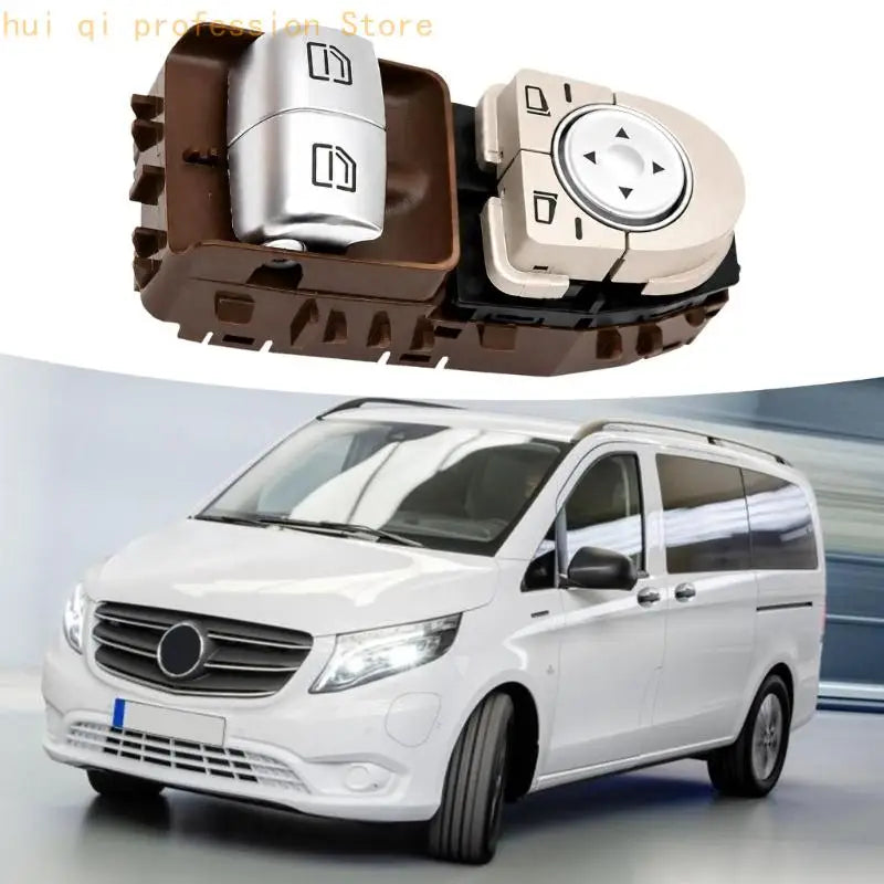 Left Door Window Control Switches for W447 W448 with Mirror Adjust Pad H8WE Quake