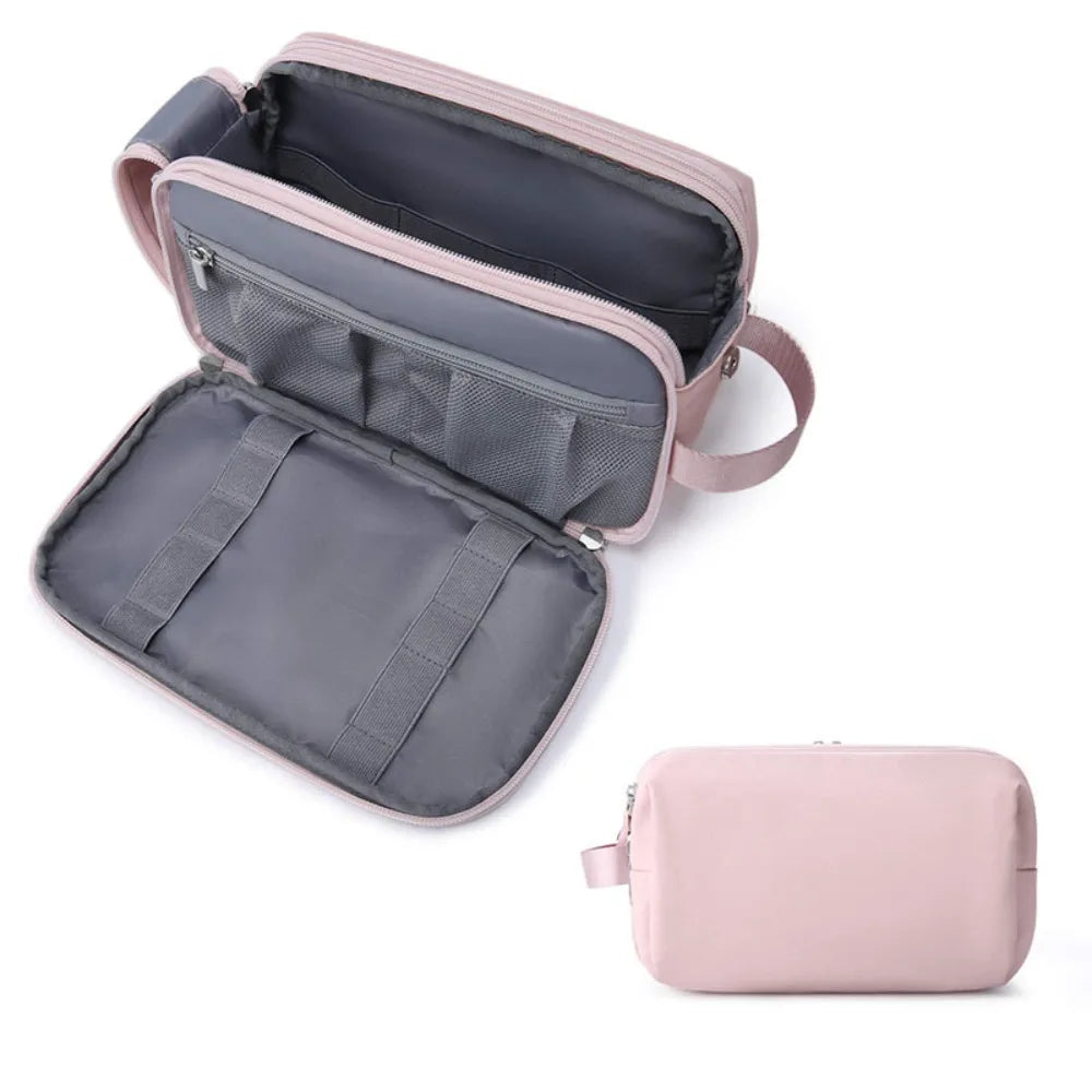 Fashion Waterproof Travel Toiletry Bag Dry Wet Separation Large Capacity Ladies Makeup Bag Women Lightweight Cosmetic Quake