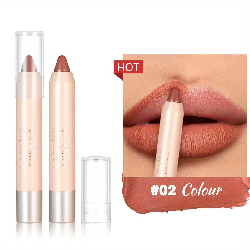 Lipstick Lipliner Pencil - Long-Lasting, Waterproof, Matte Finish, Non-Decolorizing, Smudge-Proof - Perfect for All Skin Types Quake 02