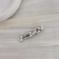 Korean Silver Metal Hairpin, Sweet and Cool Rhinestone, New Bow Side Clip, Side Bangs Hairpin. Quake Rhinestone