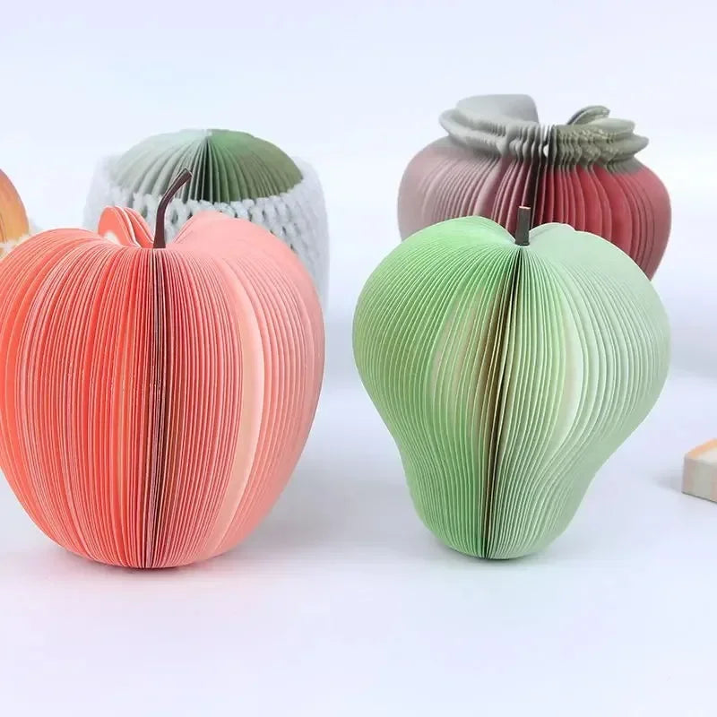 100 Pages Creative Apple Notes DIY Post-it Notes Fruit Post-it Notes School Office Account Stationery Stickers Quake