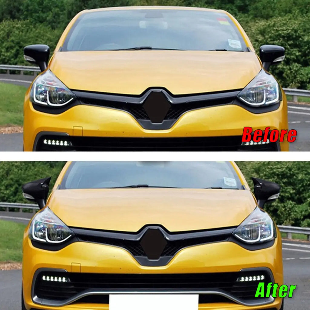 For Renault Clio 4 MK4/Captur/Zoe 2012-2019 Car Rearview Side Mirror Cover Wing Cap Sticker Exterior Door Case Trim Carbon Fiber Quake